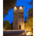 La Torre restaurata e illuminata