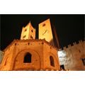 Il Battistero e le torri illuminati - Foto F.Trunzo