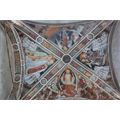 Gli affreschi nella volta del portico del santuario - Foto R.Roncato