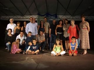 foto di gruppo dei protagonisti della serata