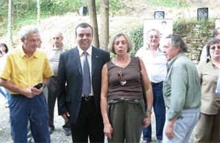 Il presidente prov.le FCI Zangani con Marina Coppi