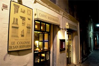 L'elegante ristorante le colonne di san bernardo